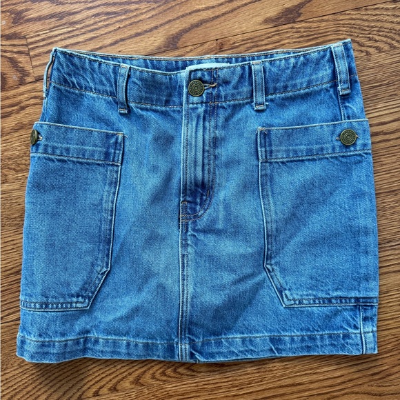 Frame Denim Dresses & Skirts - FRAME Cargo Pocket Denim Mini Skirt Utility Y2K Casual Jean Grunge Streetwear 25